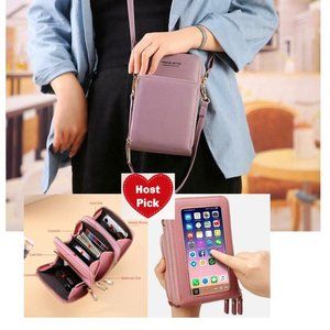 Crossbody Phone Purse Touch Screen Bag 3 Tiers - Multiple Colors